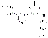 (4-METHOXY-PHENYL)-[2-METHYL-6-(5-P-TOLYL-PYRIDIN-3-YL)-PYRIMIDIN-4-YL]-AMINE Struktur