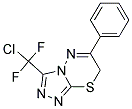 3-(CHLORO-DIFLUORO-METHYL)-6-PHENYL-7 H-[1,2,4]TRIAZOLO[3,4-B ][1,3,4]THIADIAZINE Struktur