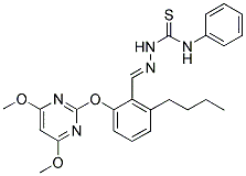 N-[1-AZA-2-[2-[(4,6-DIMETHOXYPYRIMIDIN-2-YL)OXY]-6-BUTYLPHENYL]ETHENYL]-N'-PHENYLTHIOUREA Struktur