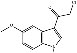 2-CHLORO-1-(5-METHOXY-1H-INDOL-3-YL)-ETHANONE Struktur