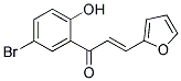 1(5-BROMO-2-HYDROXYPHENYL)-3(2-FURYL)-PROP-2-EN-1-ONE Struktur