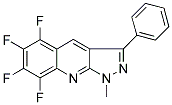 5,6,7,8-TETRAFLUORO-1-METHYL-3-PHENYL-1H-PYRAZOLO[3,4-B]QUINOLINE Struktur