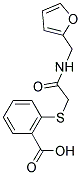 2-([2-[(2-FURYLMETHYL)AMINO]-2-OXOETHYL]THIO)BENZOIC ACID Struktur