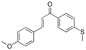 4-METHOXY-4'-(METHYLTHIO)CHALCONE Struktur