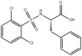 2-[[(2,6-DICHLOROPHENYL)SULFONYL]AMINO]-3-PHENYLPROPANOIC ACID Struktur