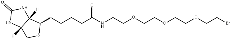 1-BIOTINYLAMINO-3,6,9-TRIOXAUNDECANE-11-BROMIDE Struktur