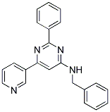 N-BENZYL-2-PHENYL-6-PYRIDIN-3-YLPYRIMIDIN-4-AMINE Struktur