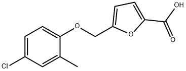 5-(4-CHLORO-2-METHYL-PHENOXYMETHYL)-FURAN-2-CARBOXYLIC ACID Struktur