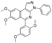 5-(2,5-DIMETHOXYPHENYL)-7,8-DIMETHOXY-3-PHENYL-3H-PYRAZOLO[3,4-C]ISOQUINOLINE Struktur