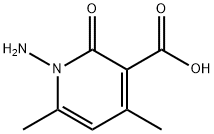 1-AMINO-4,6-DIMETHYL-2-OXO-1,2-DIHYDRO-PYRIDINE-3-CARBOXYLIC ACID Struktur