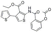 ETHYL 5'-{[2-(ACETYLOXY)BENZOYL]AMINO}-2,3'-BITHIOPHENE-4'-CARBOXYLATE Struktur