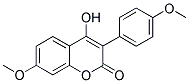 4-HYDROXY-7-METHOXY-3(4'-METHOXYPHENYL)COUMARIN Struktur