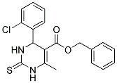 4-(2-CHLORO-PHENYL)-6-METHYL-2-THIOXO-1,2,3,4-TETRAHYDRO-PYRIMIDINE-5-CARBOXYLIC ACID BENZYL ESTER Struktur