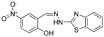 2-HYDROXY-5-NITROBENZALDEHYDE 1,3-BENZOTHIAZOL-2-YLHYDRAZONE Struktur