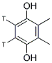 2,3-DIMETHYLHYDROQUINONE, [5,6-3H] Struktur