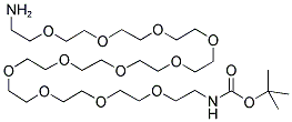 ALPHA-AMINO-OMEGA-BOC-AMINO-DODECAE(ETHYLENE GLYCOL) Struktur