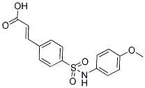 3-[4-(4-METHOXY-PHENYLSULFAMOYL)-PHENYL]-ACRYLIC ACID Struktur