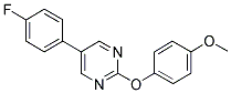 5-(4-FLUOROPHENYL)-2-(4-METHOXYPHENOXY)PYRIMIDINE Struktur