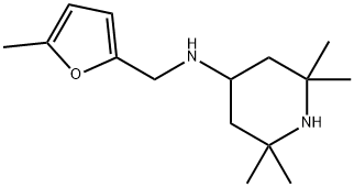 (5-METHYL-FURAN-2-YLMETHYL)-(2,2,6,6-TETRAMETHYL-PIPERIDIN-4-YL)-AMINE Struktur