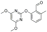 2-[(4,6-DIMETHOXYPYRIMIDIN-2-YL)OXY]-6-METHYLBENZALDEHYDE Struktur