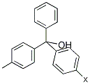 4-METHYLTRITYL ALCOHOL, POLYMER-BOUND Struktur