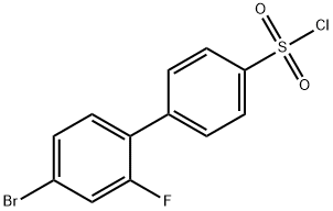 4'-BROMO-2'-FLUOROBIPHENYL-4-SULFONYL CHLORIDE Struktur