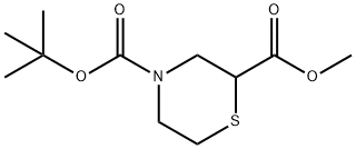 THIOMORPHOLINE-2,4-DICARBOXYLIC ACID 4-TERT-BUTYL ESTER Struktur