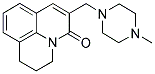 2,3-DIHYDRO-6-((4-METHYLPIPERAZIN-1-YL)METHYL)-(1H,5H)-BENZO[IJ]QUINOLIZIN-5-ONE Struktur