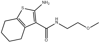 2-AMINO-4,5,6,7-TETRAHYDRO-BENZO[B]THIOPHENE-3-CARBOXYLIC ACID (2-METHOXY-ETHYL)-AMIDE Struktur