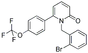 1-(2-BROMOBENZYL)-6-[4-(TRIFLUOROMETHOXY)PHENYL]PYRIDIN-2(1H)-ONE Struktur