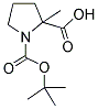 BOC-ALPHA-ME-DL-PRO-OH Struktur