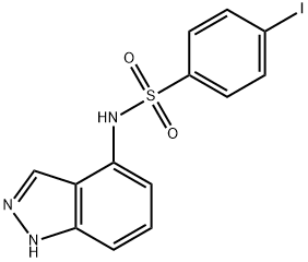 N-(1H-INDAZOL-4-YL)-4-IODOBENZENESULFONAMIDE Struktur