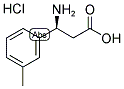 (S)-3-AMINO-3-(3-METHYL-PHENYL)-PROPANOIC ACID HYDROCHLORIDE Struktur