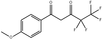 4,4,5,5,5-PENTAFLUORO-1-(4-METHOXY-PHENYL)-PENTANE-1,3-DIONE Struktur