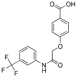 4-[(3-TRIFLUOROMETHYL-PHENYLCARBAMOYL)-METHOXY]-BENZOIC ACID Struktur