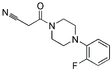 3-[4-(2-FLUORO-PHENYL)-PIPERAZIN-1-YL]-3-OXO-PROPIONITRILE Struktur