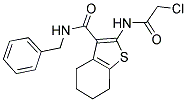 N-BENZYL-2-[(CHLOROACETYL)AMINO]-4,5,6,7-TETRAHYDRO-1-BENZOTHIOPHENE-3-CARBOXAMIDE Struktur