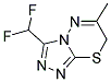 3-DIFLUOROMETHYL-6-METHYL-7H-[1,2,4]TRIAZOLO[3,4-B][1,3,4]THIADIAZINE Struktur