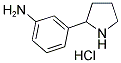 2-(3-AMINOPHENYL) PYRROLIDINE HYDROCHLORIDE Struktur