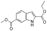 INDOLE-2,6-DICARBOXYLIC ACID 2-ETHYL ESTER 6-METHYL ESTER Struktur