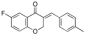 (E)-3-(4-METHYLBENZYLIDENE)-6-FLUORO-2,3-DIHYDROCHROMEN-4-ONE Struktur