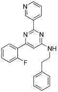 6-(2-FLUOROPHENYL)-N-(2-PHENYLETHYL)-2-PYRIDIN-3-YLPYRIMIDIN-4-AMINE Struktur