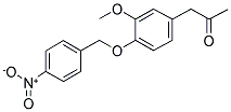 (3-METHOXY-4-(P-NITROBENZYLOXY)PHENYL)ACETONE Struktur