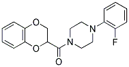 1-(2,3-DIHYDRO-1,4-BENZODIOXIN-2-YLCARBONYL)-4-(2-FLUOROPHENYL)PIPERAZINE Struktur