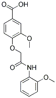 3-METHOXY-4-[(2-METHOXY-PHENYLCARBAMOYL)-METHOXY]-BENZOIC ACID Struktur