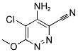 4-AMINO-5-CHLORO-6-METHOXYPYRIDAZINE-3-CARBONITRILE Struktur