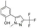 4-METHYL-2-[1-METHYL-3-(TRIFLUOROMETHYL)-1H-PYRAZOL-5-YL]PHENOL Struktur