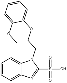 1-[2-(2-METHOXYPHENOXY)ETHYL]-1H-BENZIMIDAZOLE-2-SULFONIC ACID Struktur