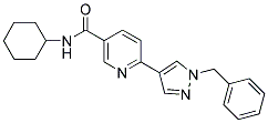 6-(1-BENZYL-1H-PYRAZOL-4-YL)-N-CYCLOHEXYL-NICOTINAMIDE Struktur