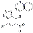 4-[(7-BROMO-5-NITRO-2,1,3-BENZOTHIADIAZOL-4-YL)THIO]QUINAZOLINE Struktur